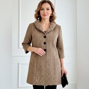 Andria Lieu Collection Textured Knit Jacket – Made in USA – Size L